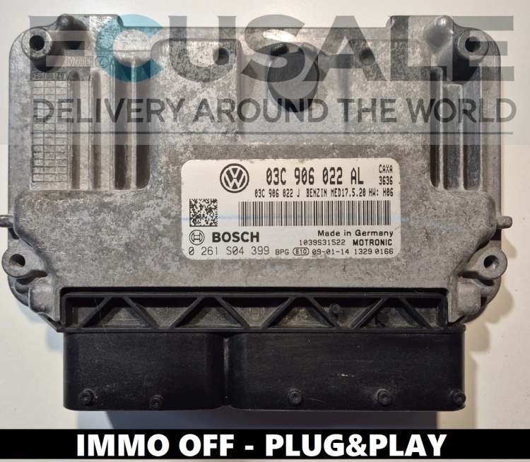 0261S04399 03C906022AL centralina motore VW Audi Seat IMMO OFF