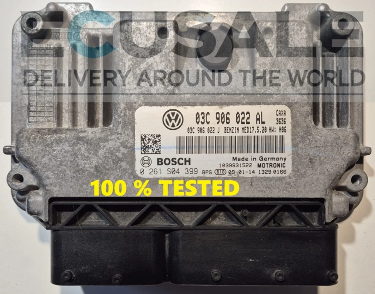 Motorsteuergerät VW Audi IMMO OFF 0261S04399 03C906022AL