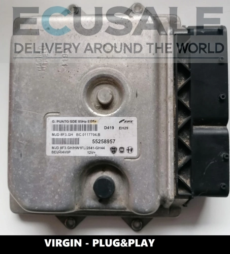 ECU 55258957 MJD8F3.GH per Fiat Punto 1.3 – Centralina VERGINE senza programmazione, con tuning