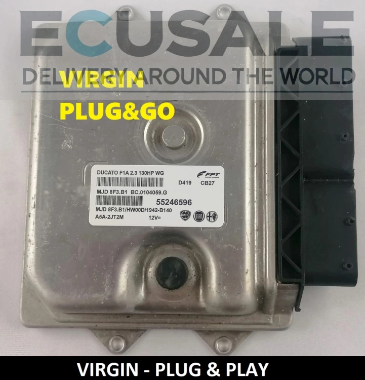 CENTRALINA DEL MOTORE VERGINE FIAT Ducato 2.3 55246596 MJD8F3.B1 Euro 5 – Plug &amp; Play, senza programmazione