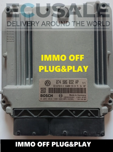 steuergerät VW CRAFTER  0281014148 074906032AP  IMMO OFF