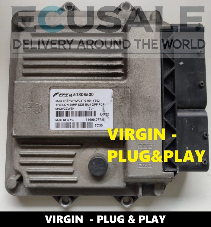 ECU 51806500 MJD6F3Y3 do Lancia Ypsilon 1.3 – sterownik VIRGIN Plug Play bez programowania