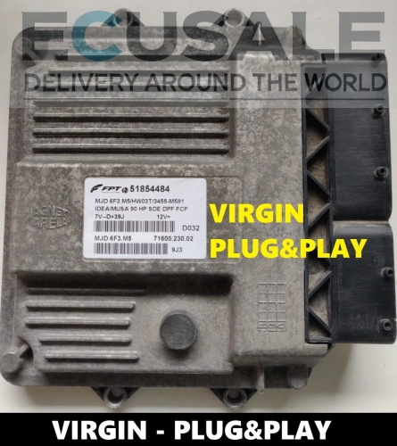ECU 51854484 per Fiat Idea 1.3 MJD6F3.M5 – Centralina Motore VERGINE, Plug &amp; Play