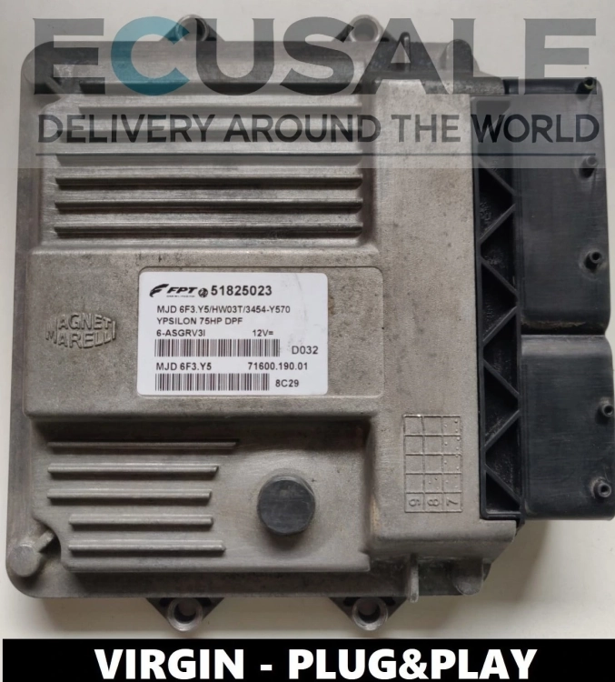 Centralina motore VIRGIN Lancia Ypsilon 1.3 51825023 MJD6F3.Y5 Plug and Play – pronta per l’installazione