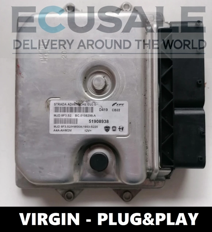 VIRGIN Motorsteuergerät Fiat Strada 1.3 51908938 MJD8F3.S2 – Plug &amp;amp; Play, EGR OFF, CHIPTUNING