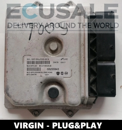 ECU 55255943 MJD8F3.X3 für Fiat Ducato 2.3 – VIRGIN Motorsteuergerät, einbaufertig mit Tuning