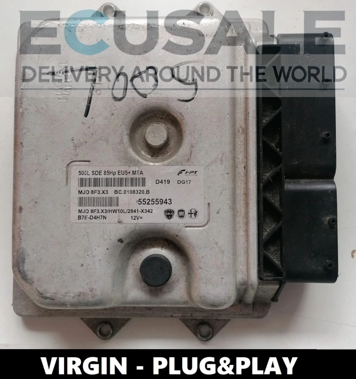 ECU 55255943 MJD8F3.X3 für Fiat Ducato 2.3 – VIRGIN Motorsteuergerät, einbaufertig mit Tuning