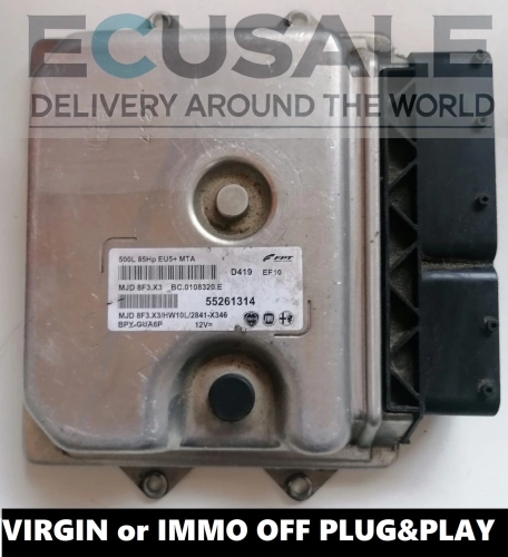 ECU FIAT MJD8F3.X3 55261314 für 1.3 Diesel-Motor – VIRGIN Steuergerät mit Plug &amp; Play, EGR OFF, Tuning