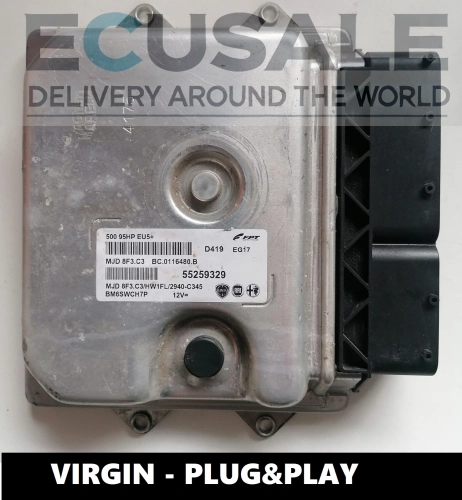 Motorsteuergerät FIAT 500 1.3 MJET 55259329 MJD8F3.C3 im VIRGIN-Modus – Plug &amp; Play ECU von Magneti Marelli