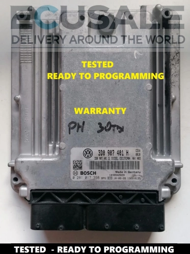 Bosch EDC17CP04 ECU für VW Phaeton – Originalgerät 3D0907401H / 3D0907401D mit echtem Foto.