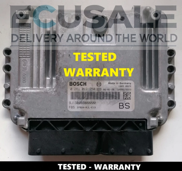 Foto da centralina original Honda FR-V 2.2 i-CTDi – Bosch EDC16C31 37820RJLE13, verificada e pronta para montagem.