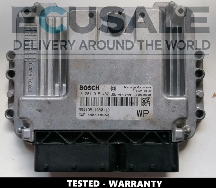 Centralina ECU Honda Civic 2.2 diesel – Bosch 0281015482, referência 37820-RSR-E41, testada e funcional.