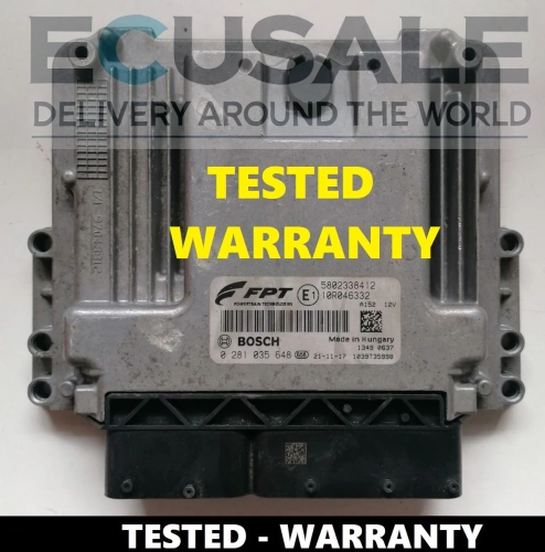 ECU Iveco Daily / Eurocargo / S-Way – Bosch 0281035648, módulo de controlo 5802338412 testado