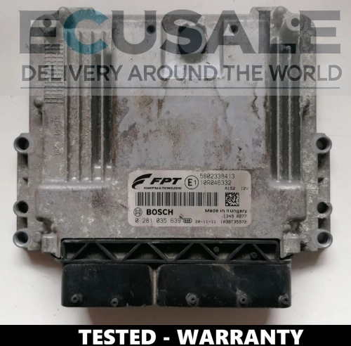 Centralina do motor Iveco Bosch MD1CE101 – número 0281035639, módulo original 5802338413, testado