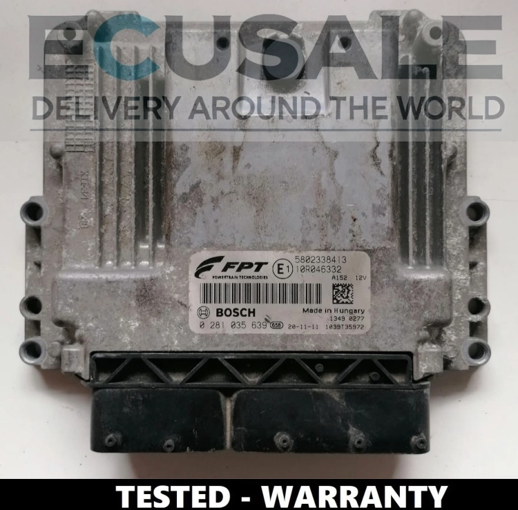 Motorsteuergerät Iveco Bosch MD1CE101 – Nummer 0281035639, originales Modul 5802338413, geprüft