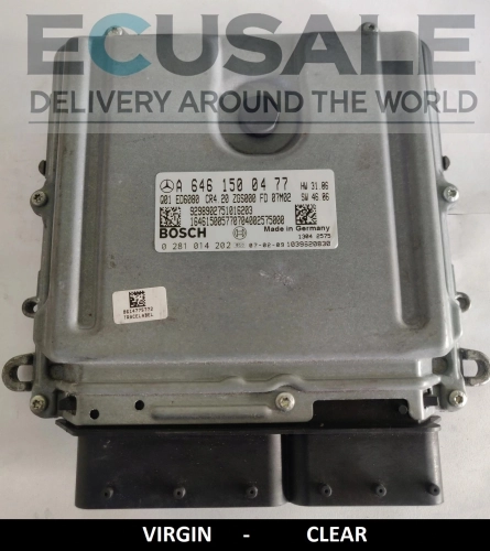 VIRGIN CLEAR ECU  A6461500477 0281014202 mercedes CENTRALINA DO MOTOR