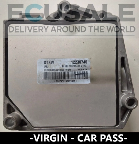 ecu DTXW 12230740  VIRGIN opel astra zafira 1.6 16 V CENTRALINA DO MOTOR