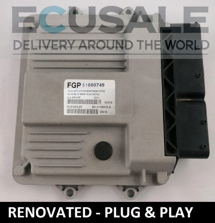 51880749 renovado centralina do motor FIAT DOBLO 1.3