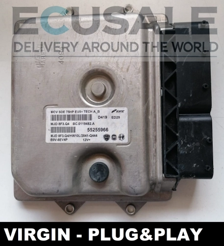 ECU 55255966 MJD8F3.D4 VIRGIN Fiat Qubo 1.3 Multijet steuergerät