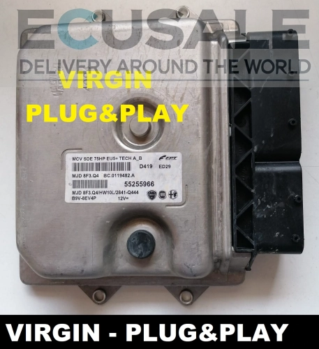 ECU 55255966 MJD8F3Q4 Plug &amp;amp;amp;Play Fiat Qubo 1.3 JTDm centralina