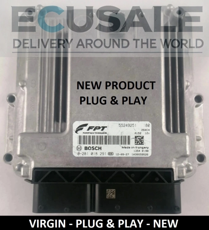 Nowy sterownik silnika ECU 55249251 / 0281018291 Bosch do Fiat Ducato, Peugeot Boxer, Citroën Jumper 3.0
