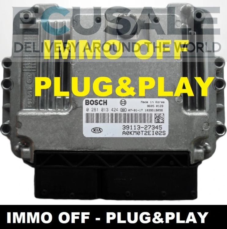 Sterownik silnika Bosch EDC15C7 0281013424 39113-27345 do KIA Sportage 2.0 CRDi IMMO OFF