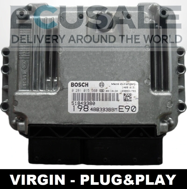 Sterownik silnika Bosch EDC16C39 0281015560 51849380 do Fiat Bravo 1.6 Multijet Diesel w wersji Virgin