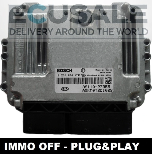 Sterownik silnika Bosch EDC16C39 0281014250 39110-27355 do KIA Sportage 2.0 CRDi IMMO OFF