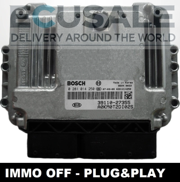 centralina motore Bosch EDC16C39 0281014250 39110-27355 KIA Sportage 2.0 CRDi IMMO OFF