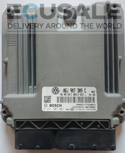 Sterownik silnika IMMO OFF 06J907309C 0261S07021 Bosch MED17 do VW Transporter T6 2.0 TSI
