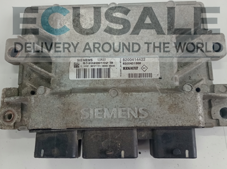 S120200102B 8200414422 STEROWNIK SILNIKA VIRGIN RENAULT MODUS 1.2 16V
