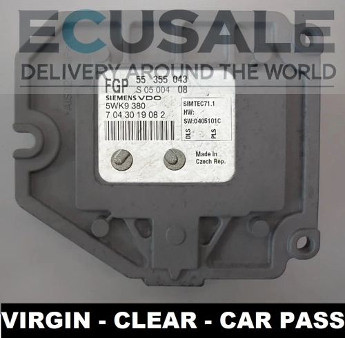 Motorsteuergerät 55355043 5WK9380 VIRGIN Opel Meriva A 1.8 16V – Modul zur Codierung mit Tech-2 und OP-COM