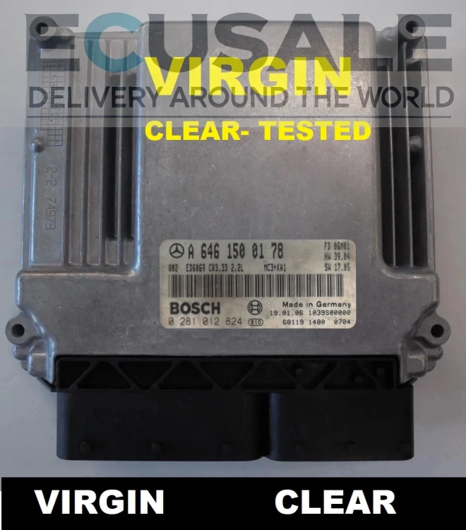 steuergerät 0281012824 A6461500178 Mercedes Vito Viano 2.2 CDI VIRGIN