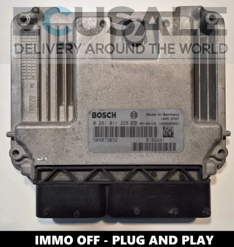 Centralina motore 0281011228 504073032 IMMO OFF per IVECO Daily 2.3 HPI Diesel – pronta per il montaggio Plug &amp; Play