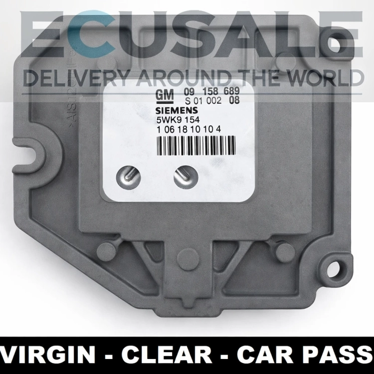 Oryginalny sterownik silnika OPEL GM 09158689 Siemens 5WK9154 – nowsza wersja zastępująca starszy typ