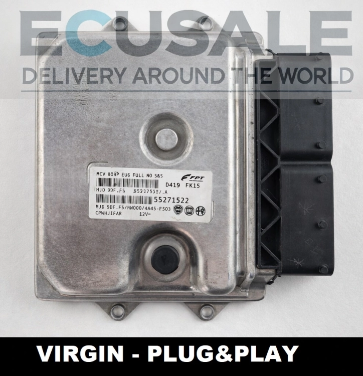 55271522 MJD9DF.F5 VIRGIN centralina motore Fiat Ducato 2.3 JTD Plug &amp;amp;amp; Play
