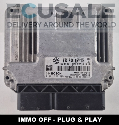 IMMO OFF centralina motore Bosch 0261S07005 03C906027BE Volkswagen Tiguan Jetta 1.4 TSI 1.6 TSI