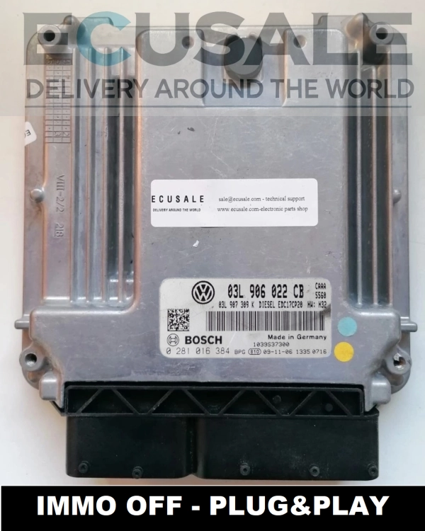 Bosch 0281016384 03L906022CB steuergerät VW