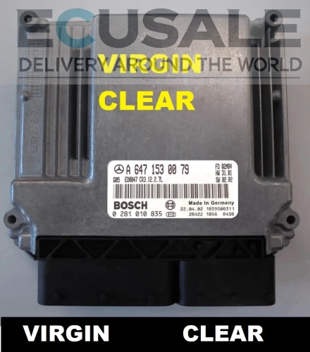 0281010835 0 281 010 835 A 647 153 00 79 Centralina do motor Mercedes 2.7 CDI W203 W210 W163 OM647