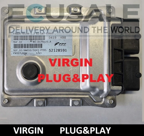 Fiat Panda II 169 1.2 Benzina 52128591 9GFDJ Centralina Motore Magneti Marelli Versione Vergine Autoprogrammante
