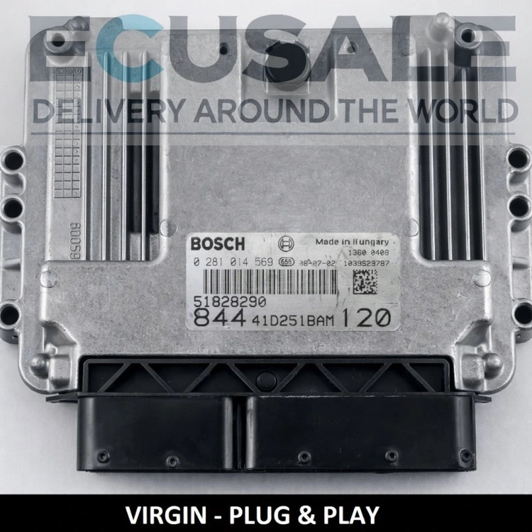 51828290 Bosch 0281014569 ECU Lancia Delta III 1.6 JTD 120KM 198A3000 sterownik silnika Plug and Play