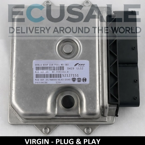 Sterownik silnika 52127151 MJD9DFD5 9DF.D5 Plug&amp;Play do Fiat Ducato 2.3 Multijet – złącza i obudowa