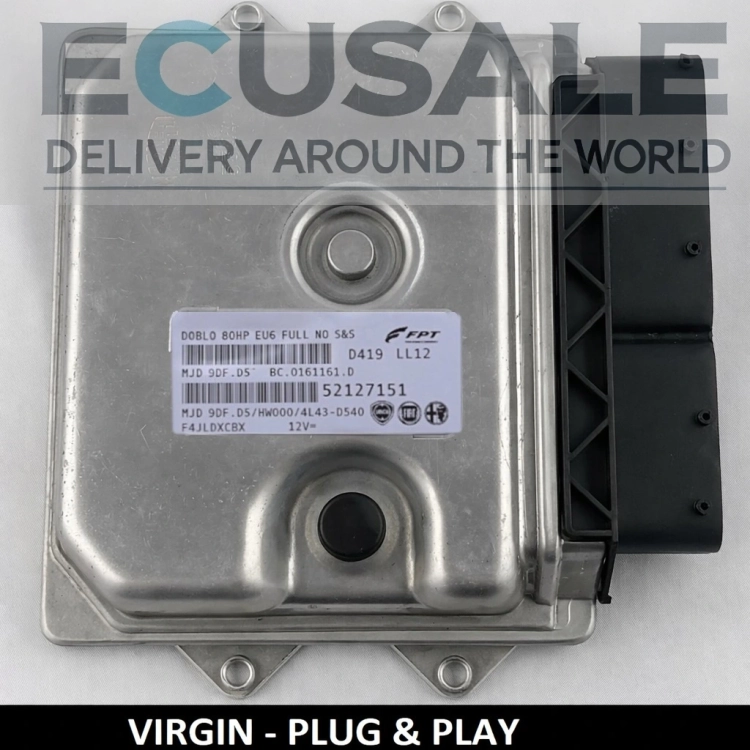 Motorsteuergerät 52127151 MJD9DFD5 9DF.D5 Plug&amp;amp;Play für Fiat Doblo 1.3 Multijet – Steckeranschlüsse und Gehäuse