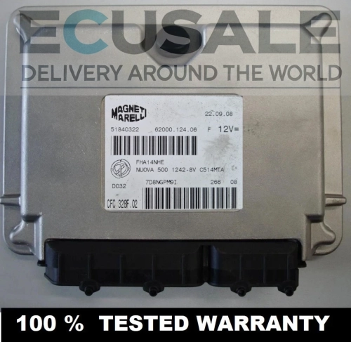 Sterownik skrzyni biegów 51840322 CFC328F.02 Fiat 500 1.2 Dualogic Selespeed moduł Magneti Marelli