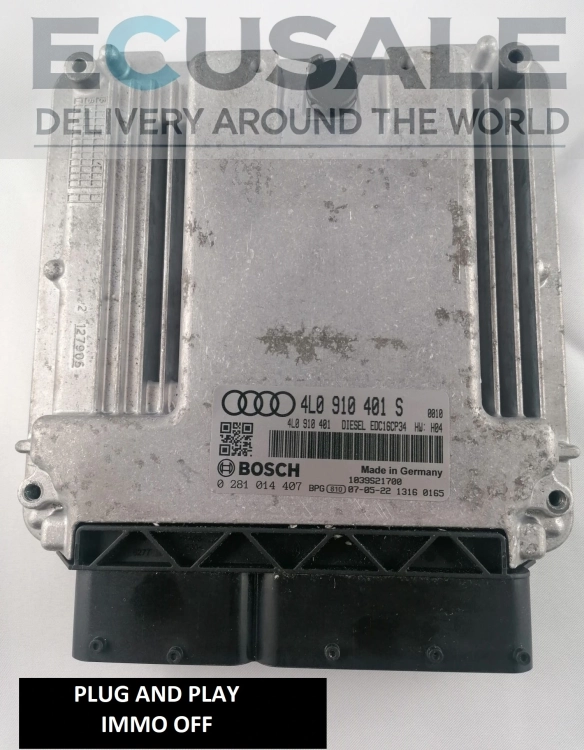 ecu AUDI Q7 3.0 TDI 0281014407 4L0910401S STEUERGERÄT