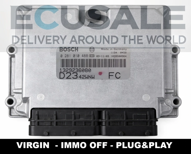 Motorsteuergerät 0281010488 1329236080 Fiat Ducato 2.3 JTD IMMO OFF Plug &amp;amp; Play