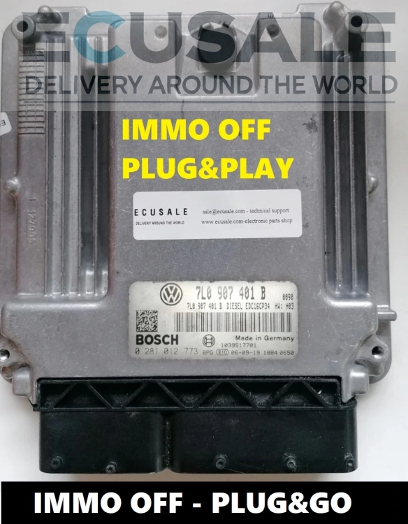 steuergerät Bosch 0281012773 7L0907401B VW Touareg IMMO OFF