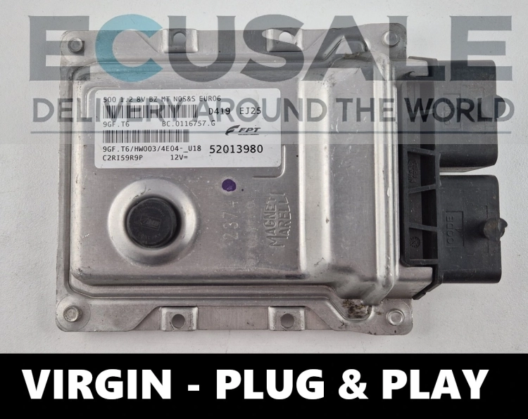 Centralina motore 52013980 9GF.T6 BC0116757G FIAT 500 1.2 8V EURO6 VIRGIN Plug&amp;amp;amp;Play