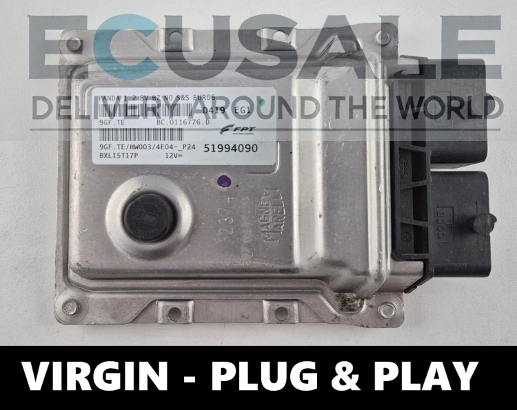 Motorsteuergerät 51994090 9GF.TE FIAT PANDA 1.2 8V EURO6 ECU VIRGIN Plug&amp;amp;amp;Play