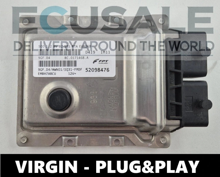 Motorsteuergerät 52098476 9GF.D4 BC0171468A FIAT 500 1.2 8V VIRGIN Plug and Play
